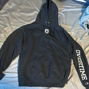 Black Overtime Hoodie